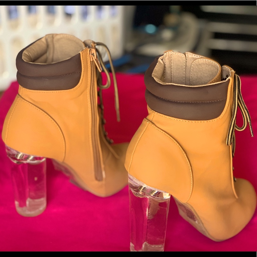 Clear Heel “Timb” Heels